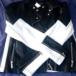 Faux leather jacket